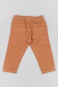 Штани для немовлят zippy колір коричневий однотонні