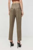 Штани Guess жіночі колір зелений широке висока посадка (2906155)