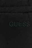Бавовняні спортивні штани Guess жіночі колір чорний