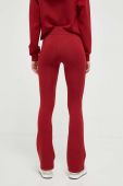 Штани Guess жіночі колір червоний однотонні