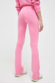 Штани Guess жіночі колір рожевий однотонні