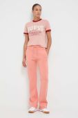 Спортивні штани Guess колір помаранчевий з принтом (3412318)