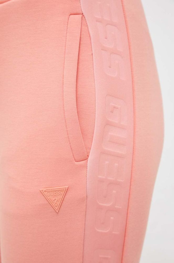 Спортивні штани Guess колір помаранчевий з принтом (3412318) фото 4