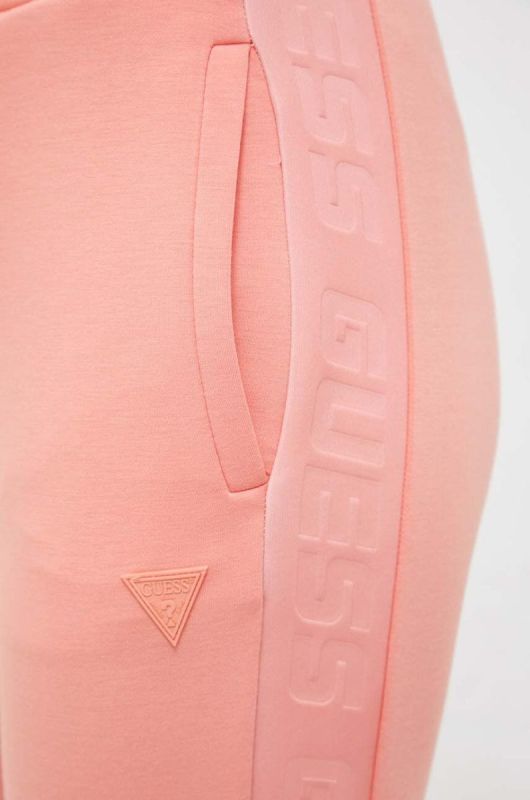 Спортивні штани Guess колір помаранчевий фото 4