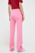 Спортивні штани Guess жіночі колір рожевий з принтом (3395599)