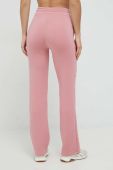Спортивні штани Guess жіночі колір рожевий з принтом (2867699)