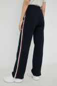 Бавовняні спортивні штани Tommy Hilfiger жіночі колір синій меланж