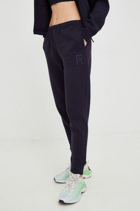 Спортивні штани Tommy Hilfiger жіночі колір синій однотонні (2822176)