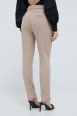 Штани Marciano Guess жіночі колір бежевий облягаюче висока посадка (2947983)