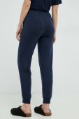 Спортивні штани HUGO жіночі колір синій однотонні