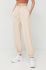 Спортивні штани BOSS жіночі колір бежевий однотонні