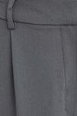 Штани Samsoe Samsoe жіночі колір сірий пряме висока посадка