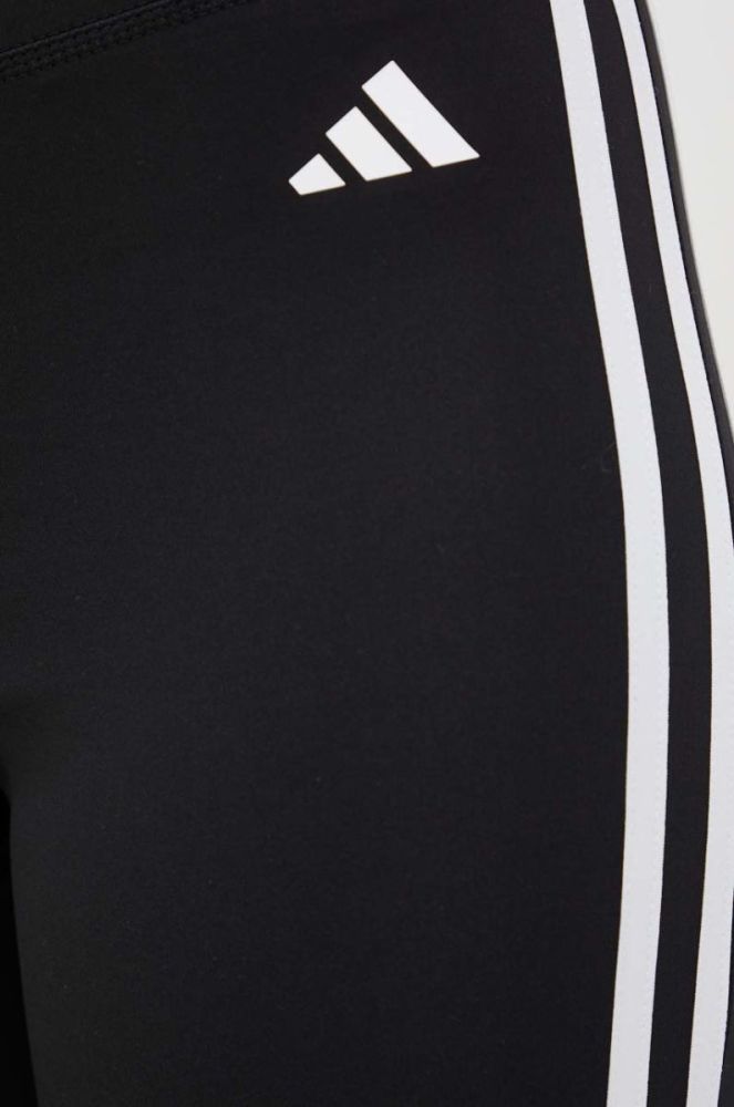 Штани для тренувань adidas Performance Training Essentials жіночі колір чорний з аплікацією фото 4