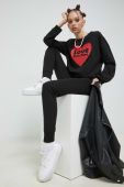 Спортивні штани Love Moschino колір чорний з принтом