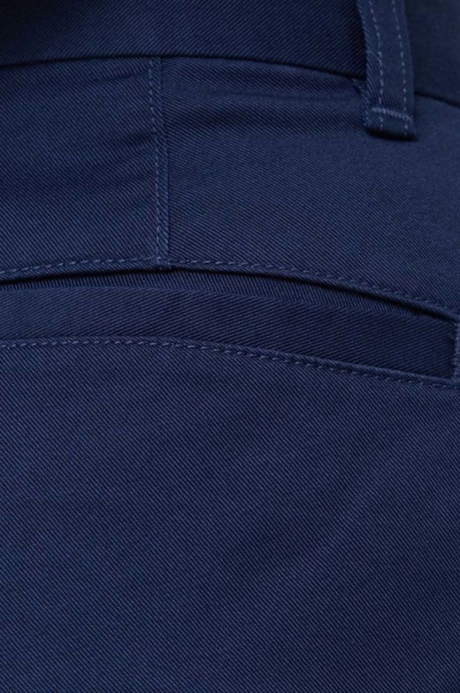 Штани Polo Ralph Lauren жіночі колір синій пряме висока посадка фото 4