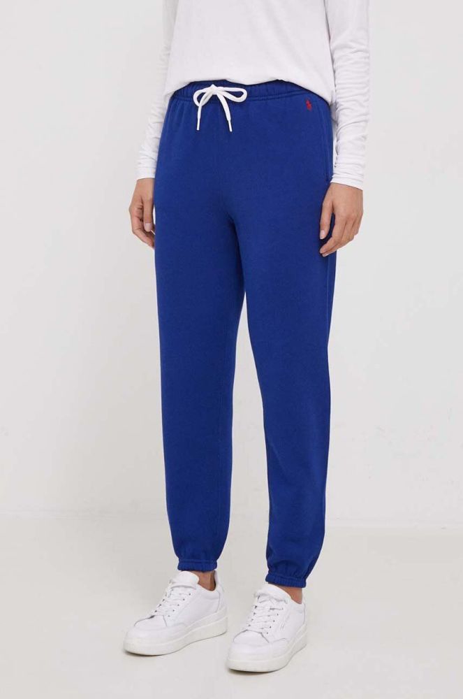 Спортивні штани Polo Ralph Lauren однотонні колір блакитний (3628817)