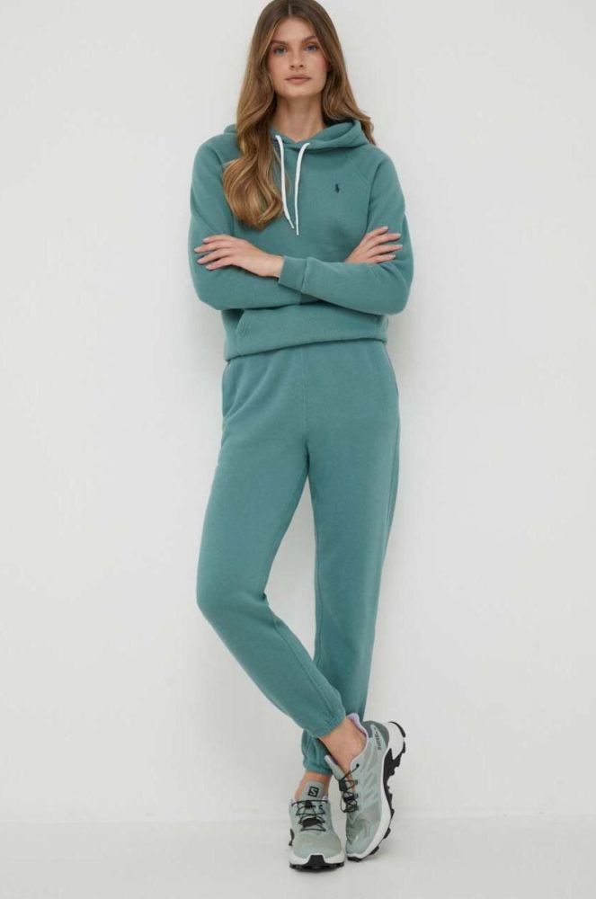Спортивні штани Polo Ralph Lauren колір зелений однотонні (3387845) фото 2