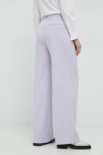 Штани Gestuz PaulaGZ жіночі колір фіолетовий широкі висока посадка