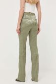 Штани Guess жіночі колір зелений пряме висока посадка (3230175)