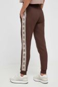 Спортивні штани Guess колір коричневий з аплікацією (3367652)