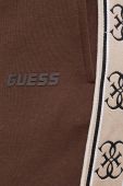 Спортивні штани Guess колір коричневий з аплікацією (3367652)