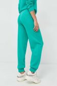 Спортивні штани Patrizia Pepe жіночі колір зелений однотонні