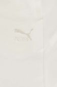 Бавовняні спортивні штани Puma колір бежевий однотонні 535685-01
