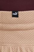 Спортивні штани Puma колір бежевий однотонні (3113369)