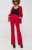 Штани Twinset жіночі колір червоний кльош висока посадка