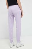 Спортивні штани Reebok колір фіолетовий однотонні