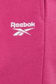 Спортивні штани Reebok колір рожевий однотонні (3014840)