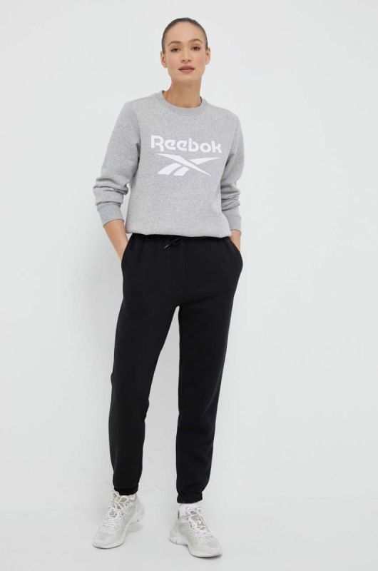 Спортивні штани Reebok колір чорний однотонні (3213531) фото 2