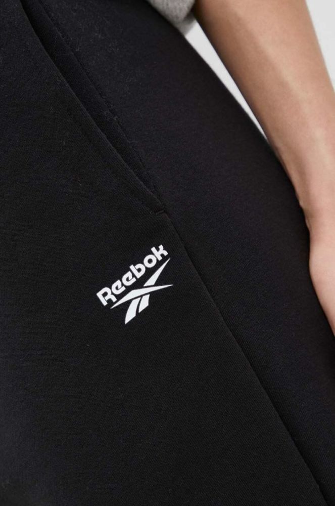 Спортивні штани Reebok колір чорний однотонні (3213531) фото 4