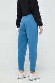 Спортивні штани Reebok однотонні колір блакитний (3014844)