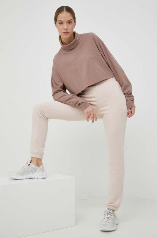 Спортивні штани Reebok колір рожевий однотонні (2988651) фото 2