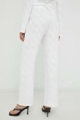 Штани R?sum? жіночі колір білий пряме висока посадка
