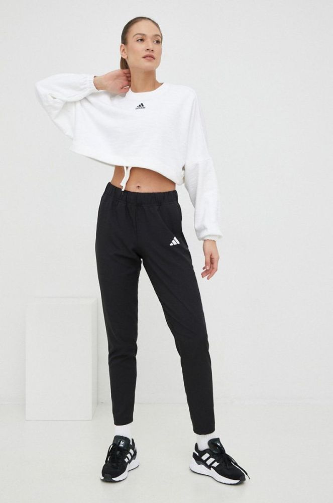 Штани для тренувань adidas Performance жіночі колір чорний однотонні (2955225) фото 2