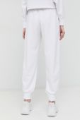 Спортивні штани Armani Exchange жіночі колір білий з аплікацією