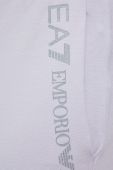 Спортивні штани EA7 Emporio Armani колір бежевий з принтом