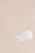 Бавовняні спортивні штани The North Face колір рожевий однотонні