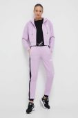 Бавовняні спортивні штани The North Face колір фіолетовий однотонні (3224871)
