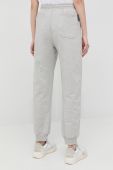 Бавовняні спортивні штани Trussardi жіночі колір сірий меланж