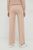 Штани Liu Jo жіночі колір бежевий широке висока посадка