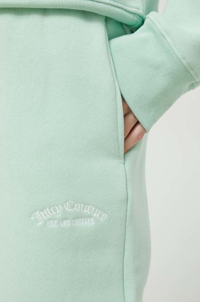 Спортивні штани Juicy Couture жіночі колір зелений з аплікацією (2891083) фото 4
