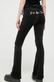Спортивні штани Juicy Couture Lisa колір чорний з аплікацією