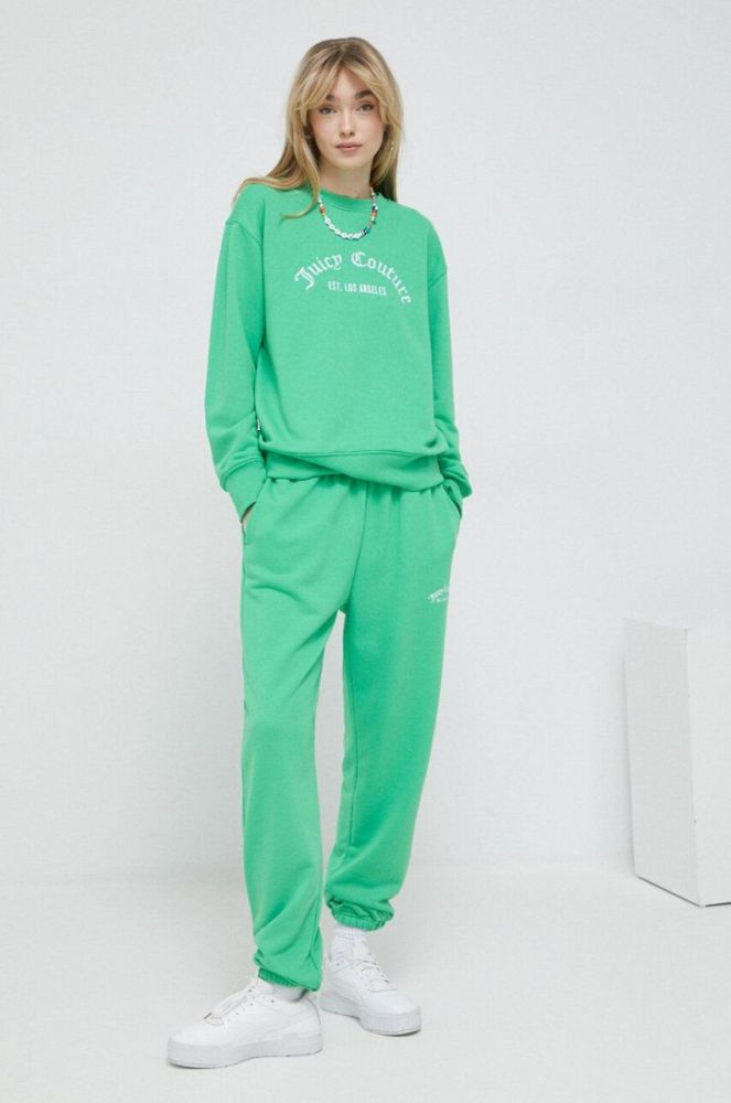 Спортивні штани Juicy Couture колір зелений однотонні (3123813) фото 2