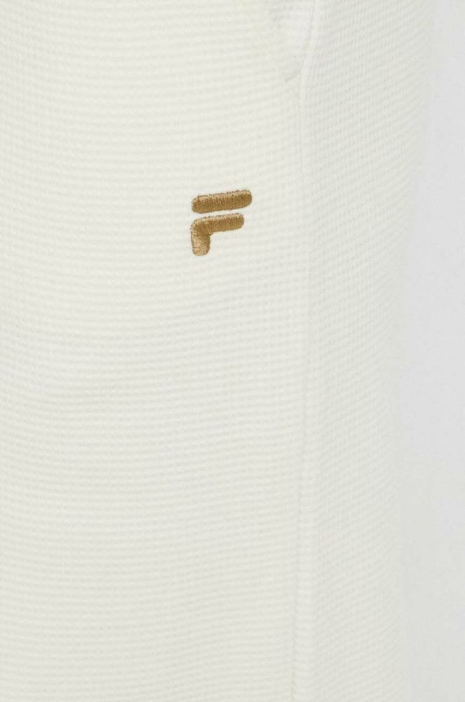 Бавовняні спортивні штани Fila колір бежевий однотонні (3036311) фото 4