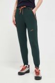 Спортивні штани Viking Hazen жіночі колір зелений однотонні