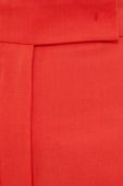 Штани з домішкою вовни Luisa Spagnoli колір червоний пряме висока посадка