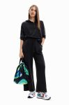 Спортивні штани Desigual жіночі колір чорний